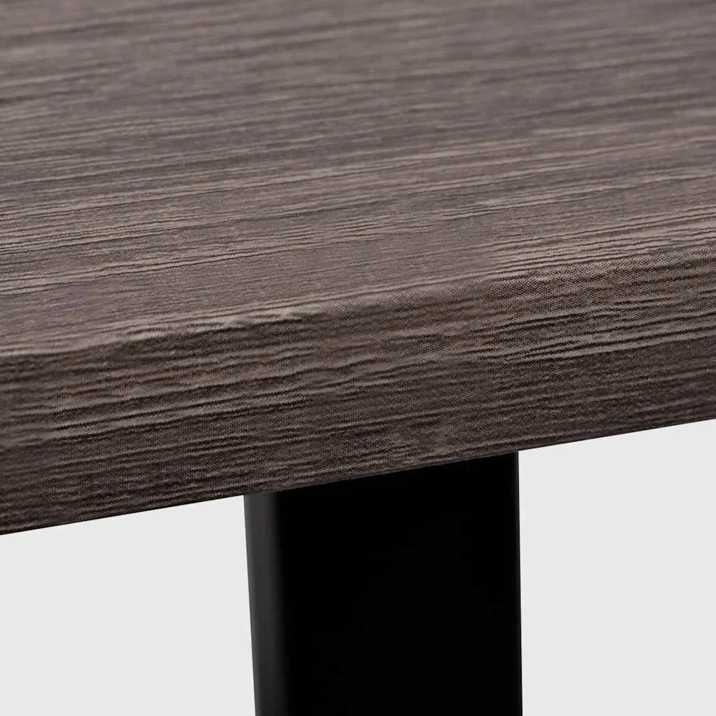 Bureau avec 2 étagères 120 x 50 x 73 cm gris mdf – vue de dessus