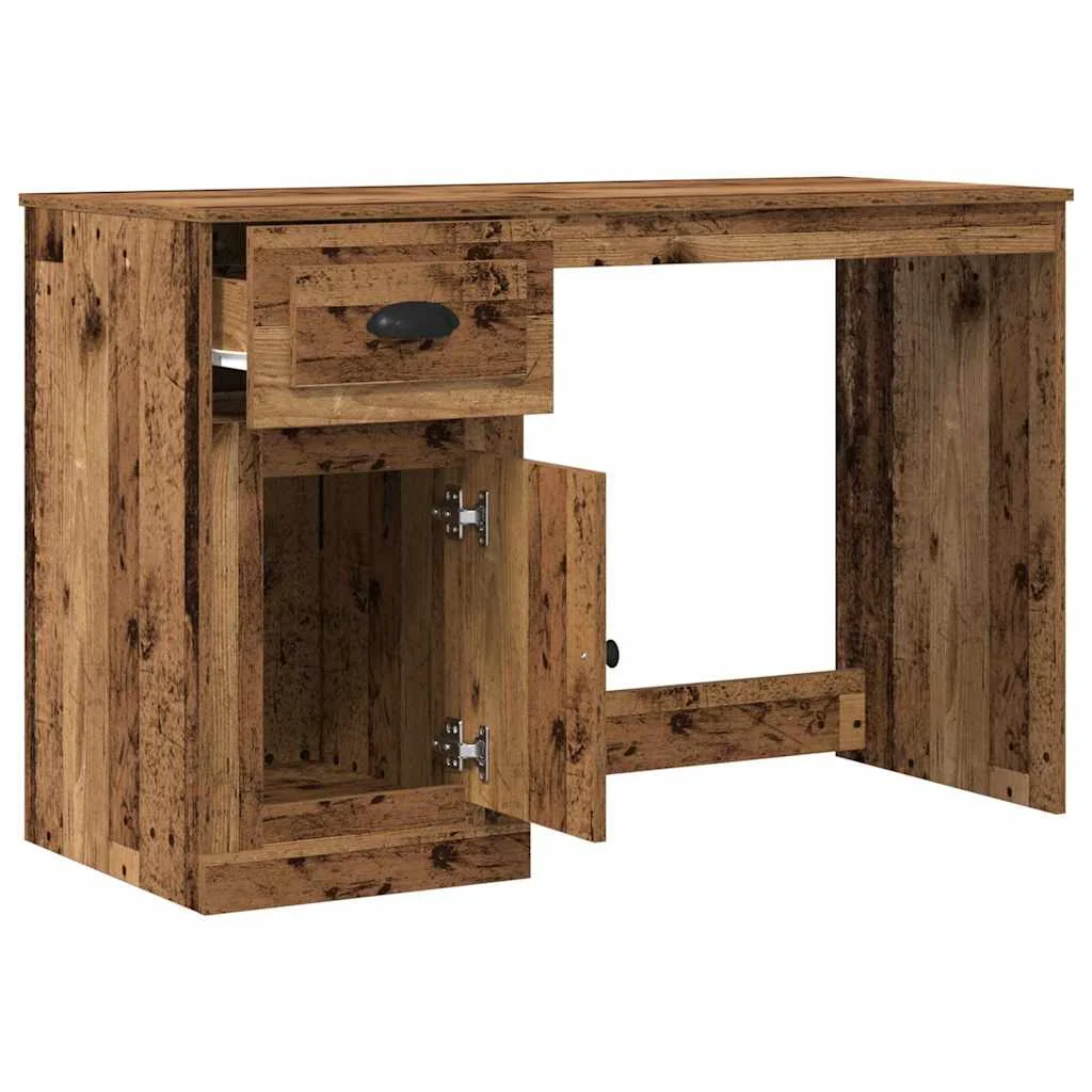 Bureau 50 x 115 x 75 cm bois ancien bois d'ingénierie – vue de dessus