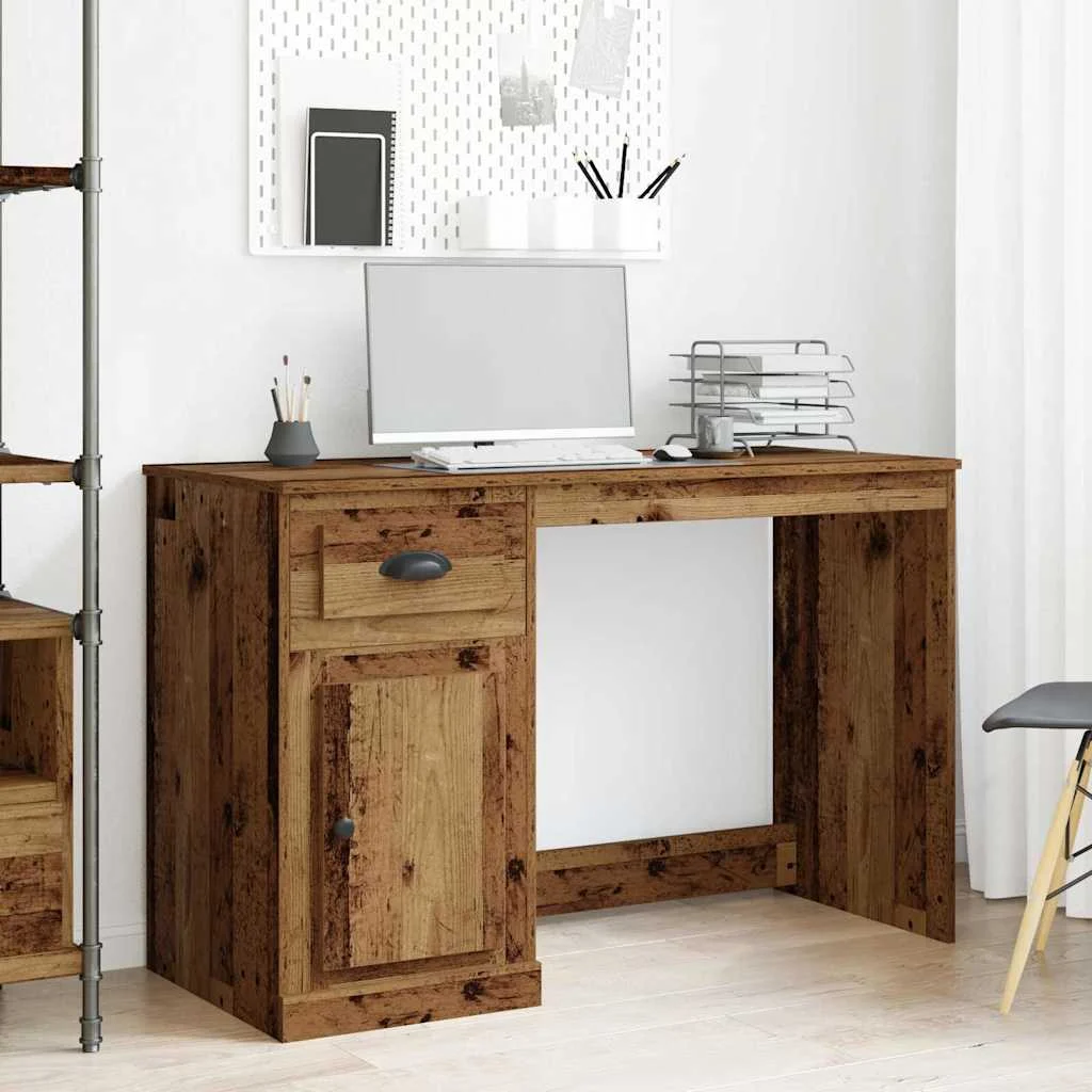 Bureau 50 x 115 x 75 cm bois ancien bois d'ingénierie – vue d’ensemble