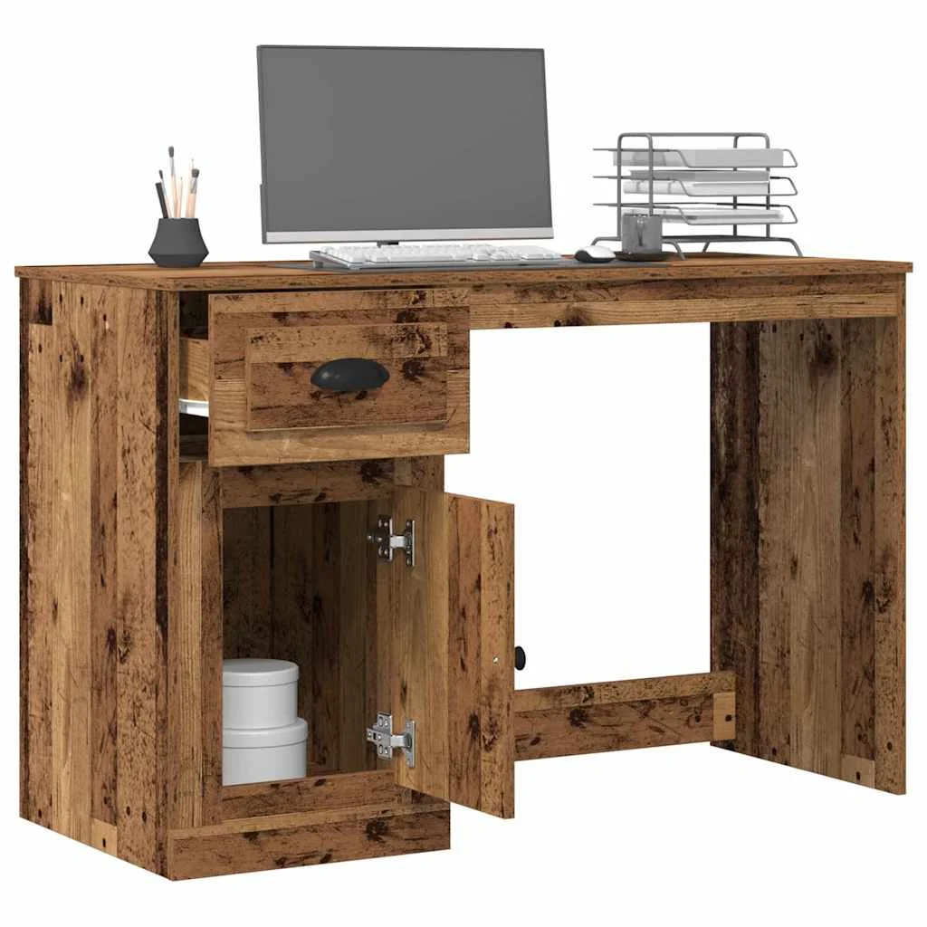 Bureau 50 x 115 x 75 cm bois ancien bois d'ingénierie – vue de détail