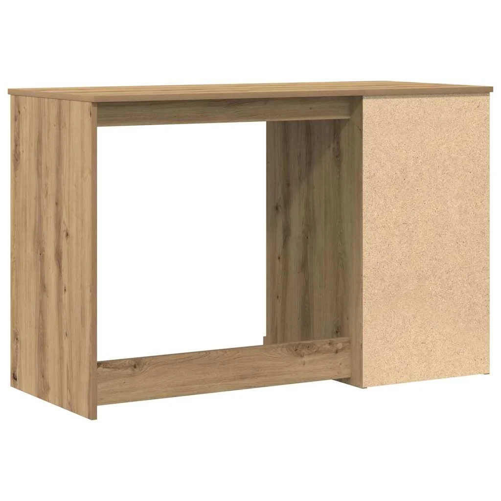Bureau 50 x 115 x 75 cm chêne artisanal bois d'ingénierie – vue de dos