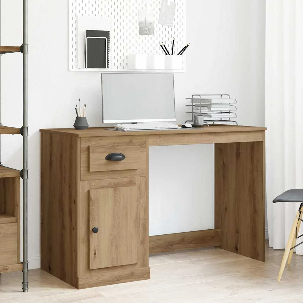 Bureau 50 x 115 x 75 cm chêne artisanal bois d'ingénierie – vue d’ensemble