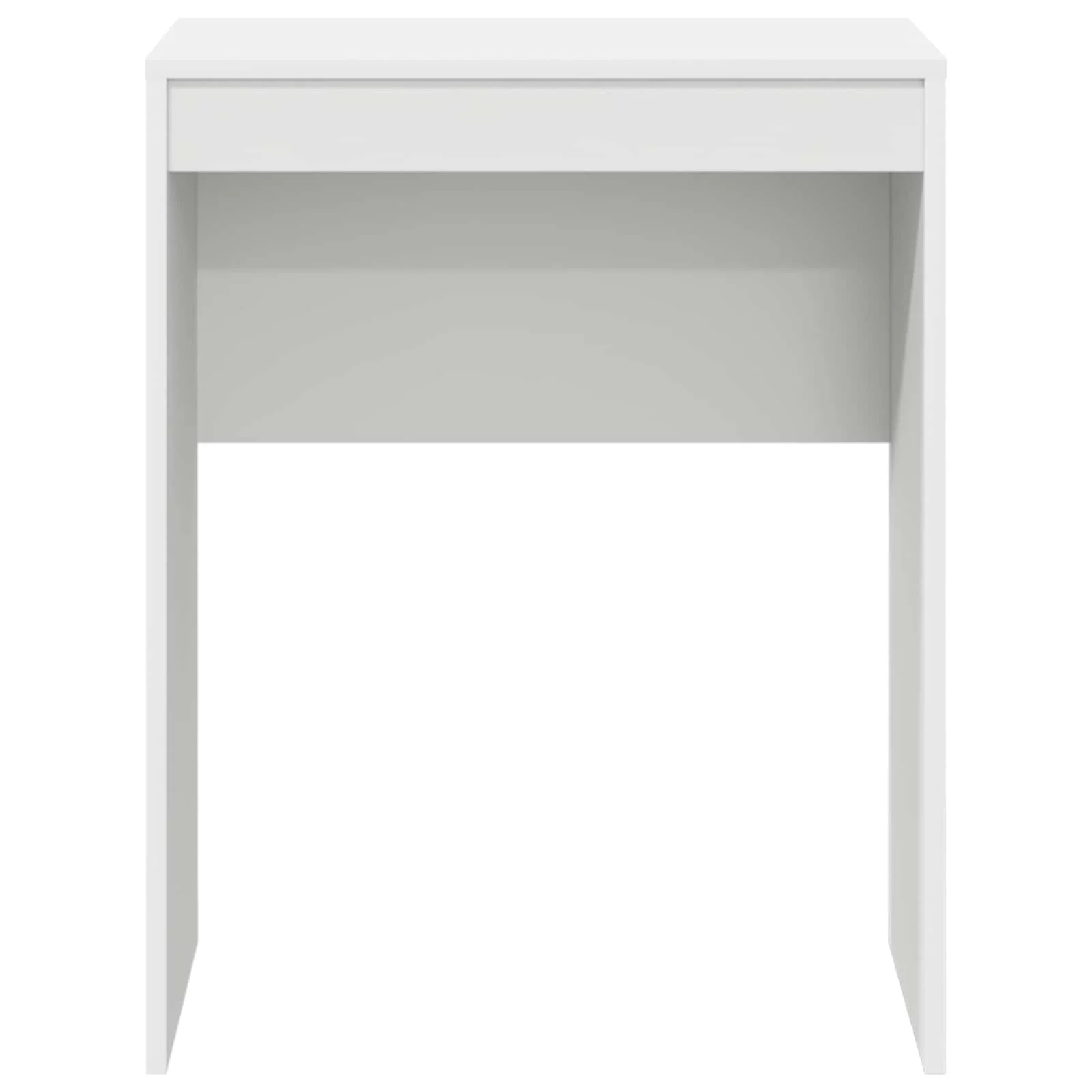 Bureau 60 x 40 x 76 cm blanc bois d'ingénierie – vue de dessus