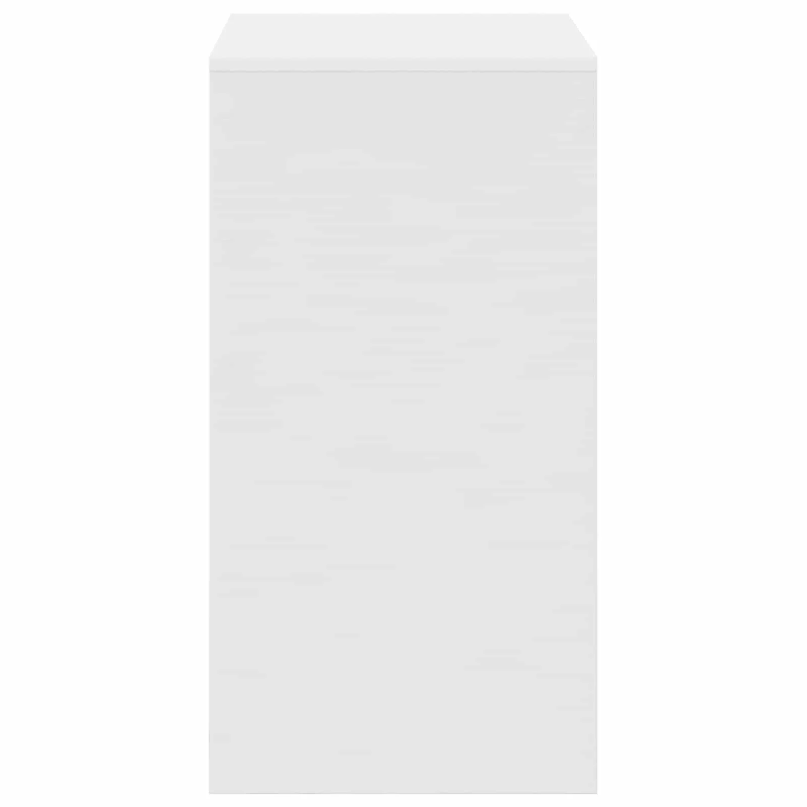 Bureau 60 x 40 x 76 cm blanc bois d'ingénierie – vue de dos
