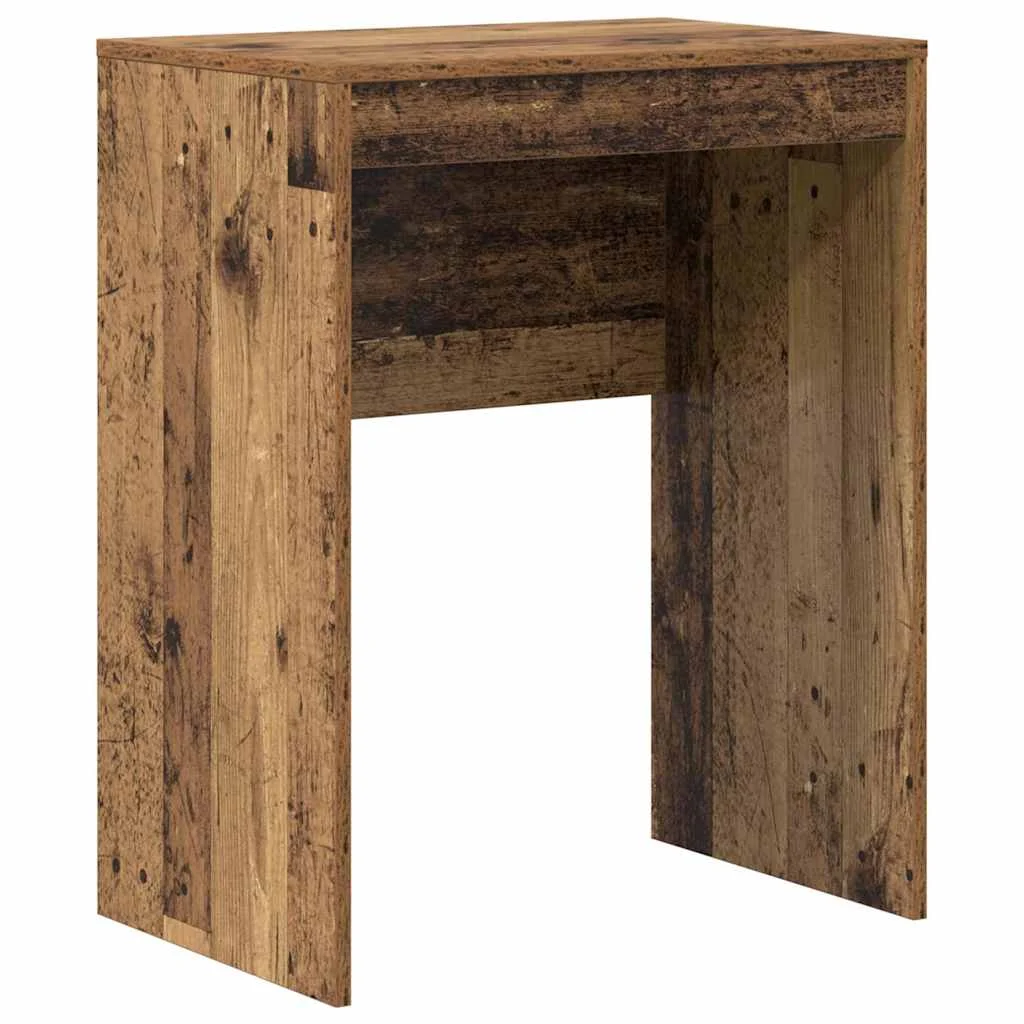 Bureau 60 x 40 x 76 cm bois ancien bois d'ingénierie – vue de côté