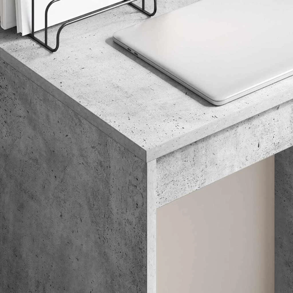 Bureau 60 x 40 x 76 cm gris béton bois d'ingénierie – vue en situation