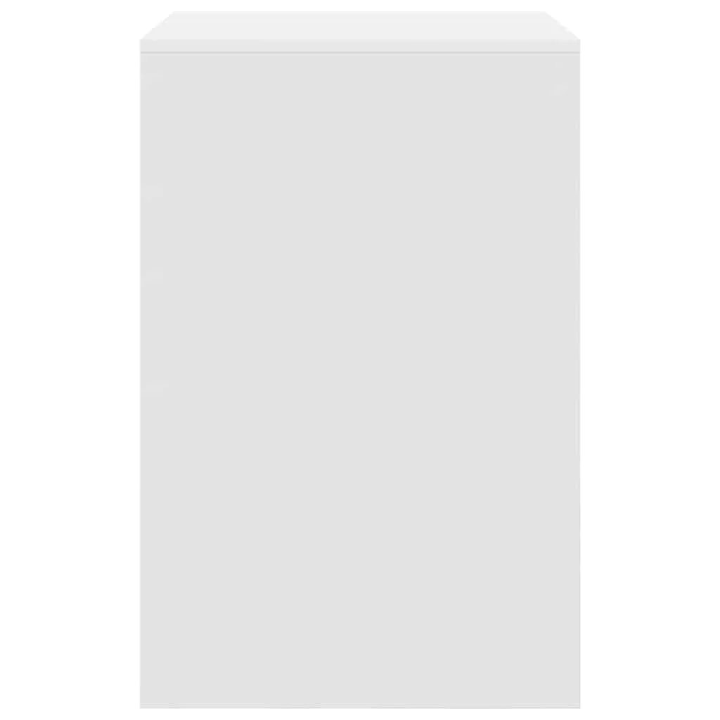 Bureau 60 x 50 x 76 cm blanc bois d'ingénierie – vue de dos