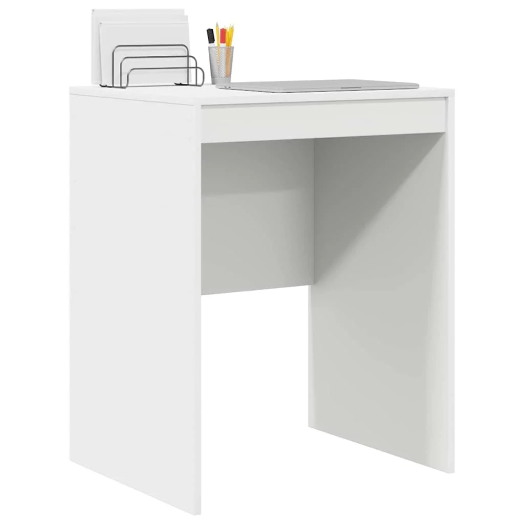 Bureau 60 x 50 x 76 cm blanc bois d'ingénierie – vue de détail