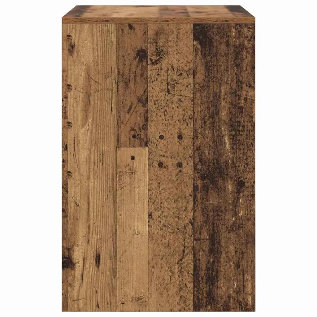 Bureau 60 x 50 x 76 cm bois ancien bois d'ingénierie – vue de dos