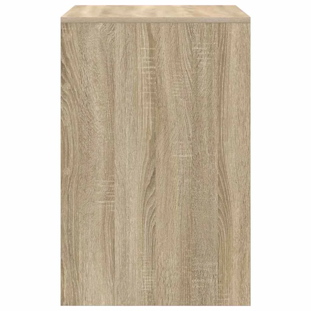 Bureau 60 x 50 x 76 cm chêne sonoma bois d'ingénierie – vue de dos
