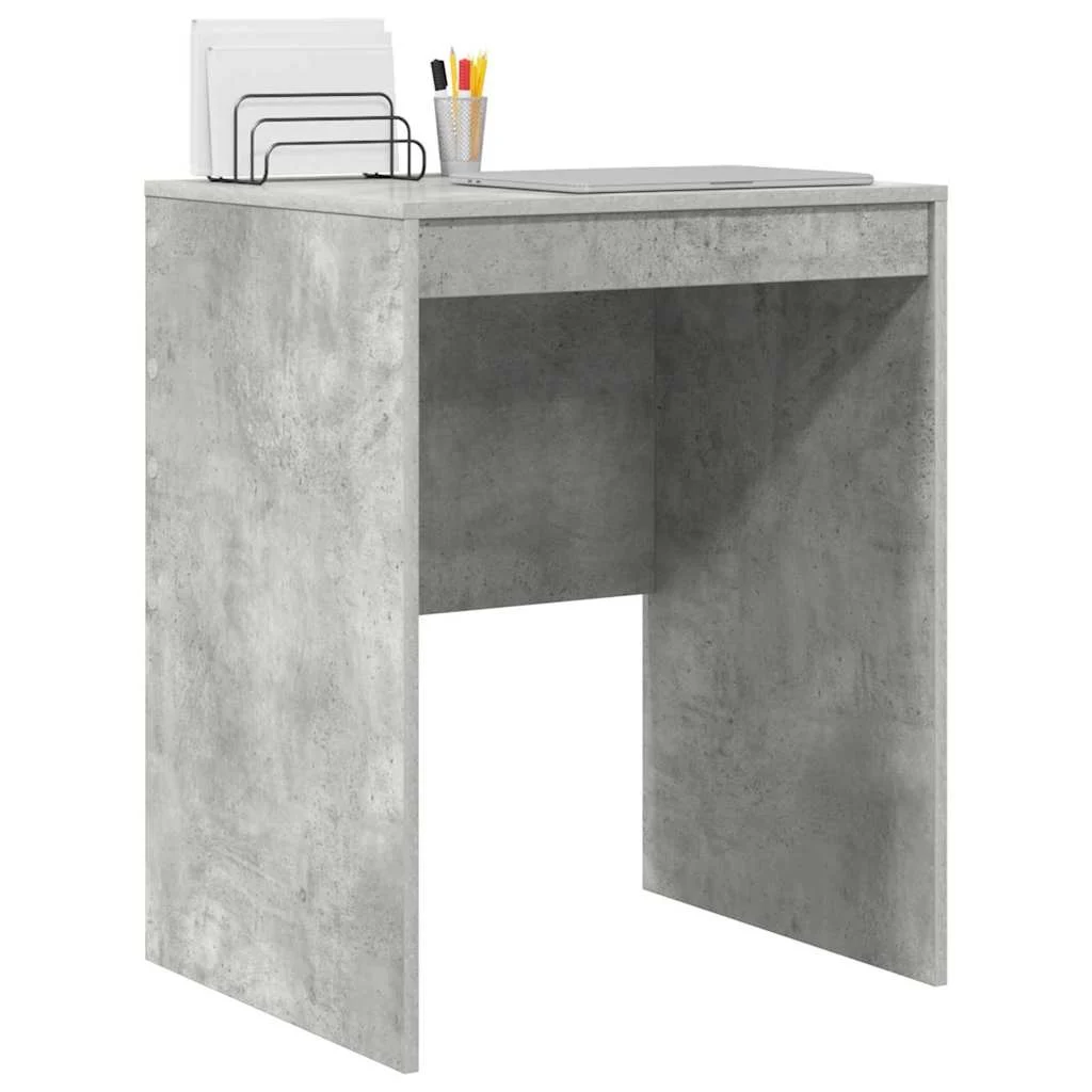 Bureau 60 x 50 x 76 cm gris béton bois d'ingénierie – vue de détail