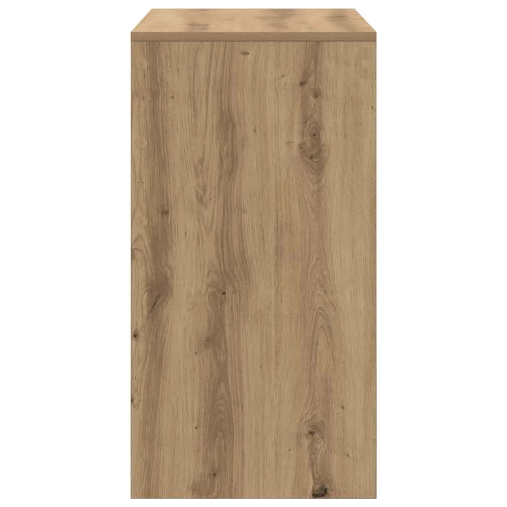 Bureau 70 x 40 x 76 cm chêne artisanal bois d'ingénierie – vue de dos