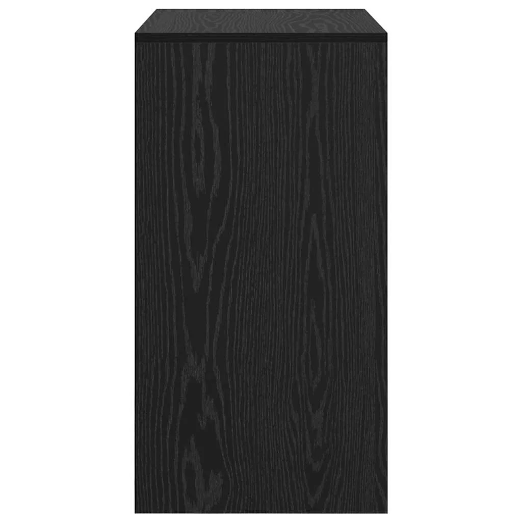 Bureau 70 x 40 x 76 cm chêne noir bois d'ingénierie – vue de dos