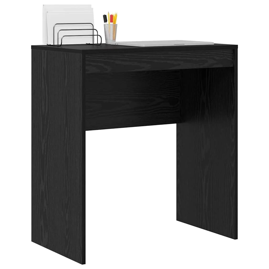 Bureau 70 x 40 x 76 cm chêne noir bois d'ingénierie – vue de détail