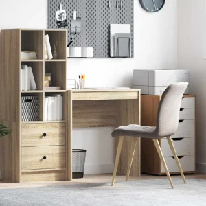 Bureau 70 x 40 x 76 cm chêne sonoma bois d'ingénierie – vue d’ensemble