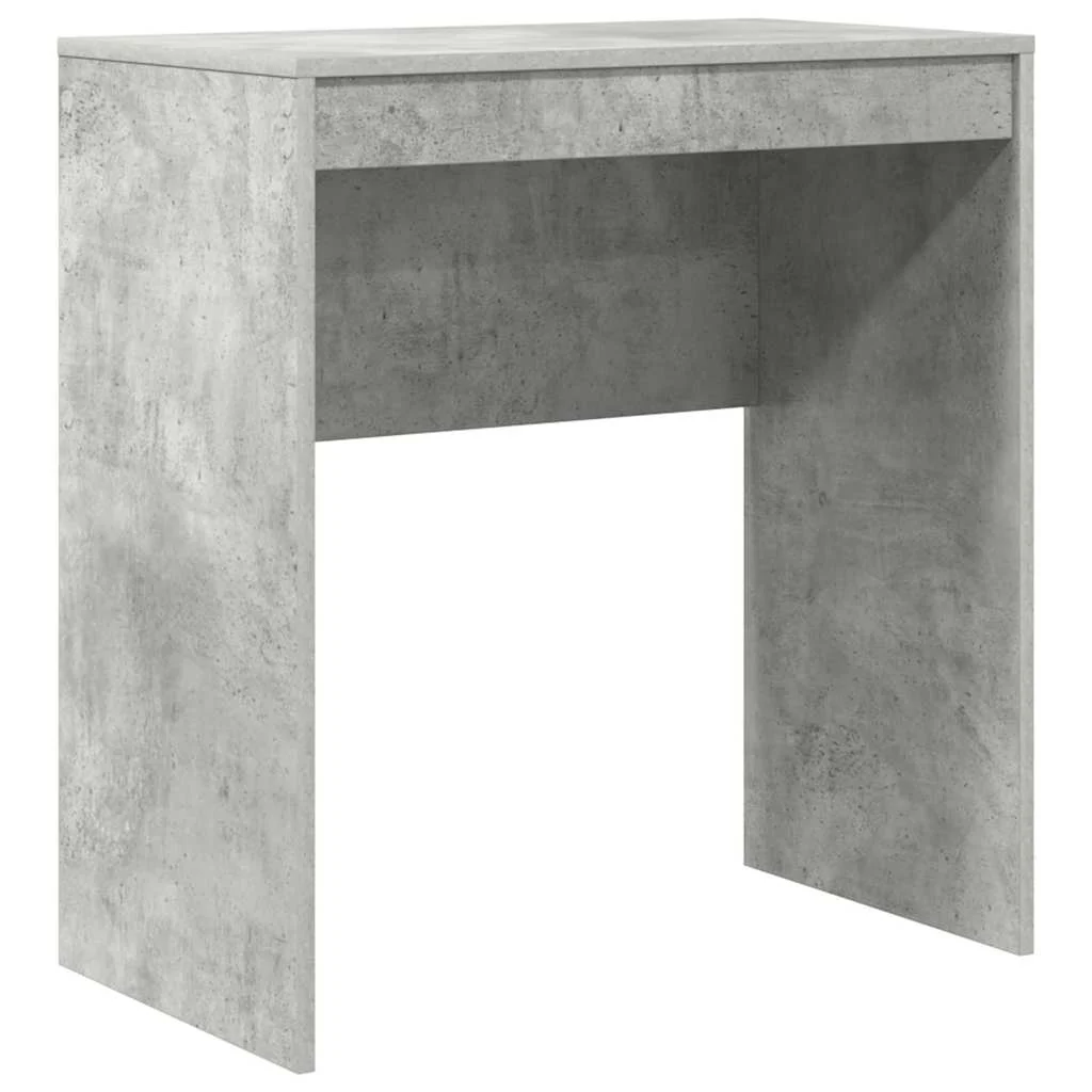 Bureau 70 x 40 x 76 cm gris béton bois d'ingénierie – vue de côté