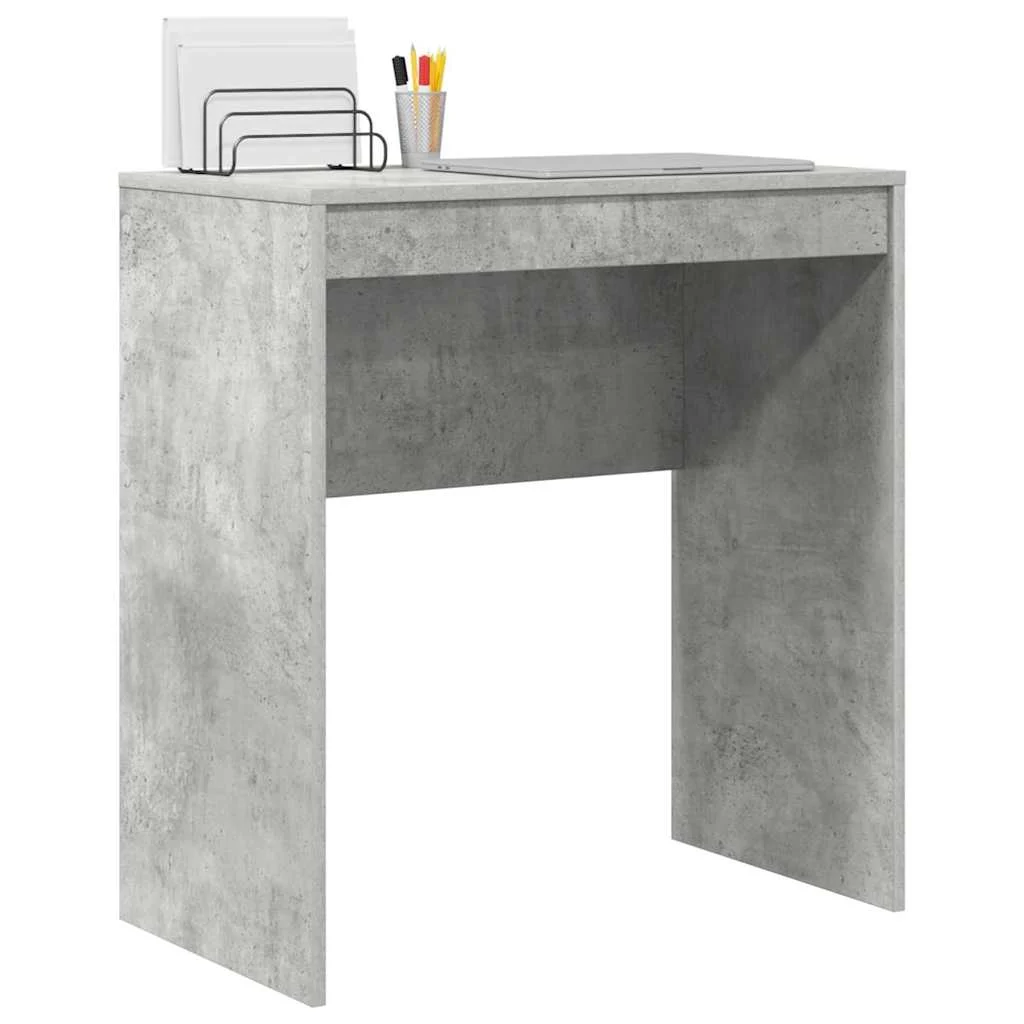 Bureau 70 x 40 x 76 cm gris béton bois d'ingénierie – vue de détail