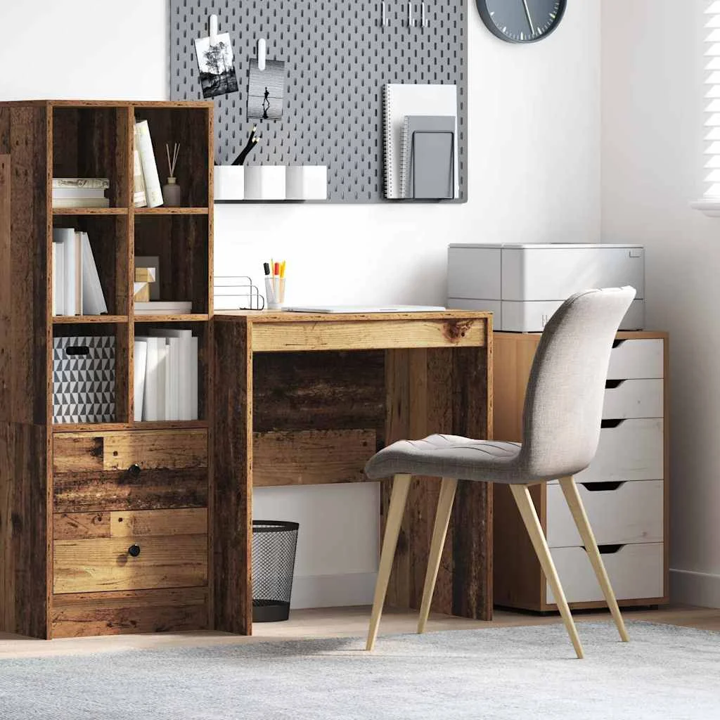 Bureau 70 x 50 x 76 cm bois ancien bois d'ingénierie – vue d’ensemble