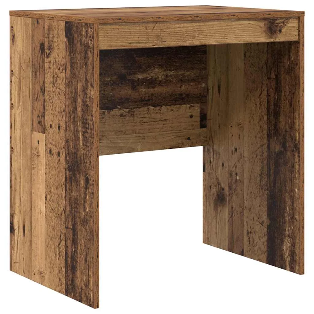 Bureau 70 x 50 x 76 cm bois ancien bois d'ingénierie – vue de côté