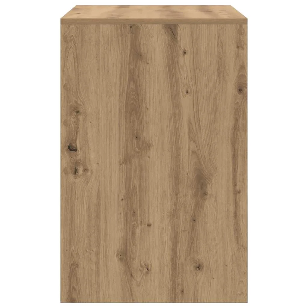 Bureau 70 x 50 x 76 cm chêne artisanal bois d'ingénierie – vue de dos