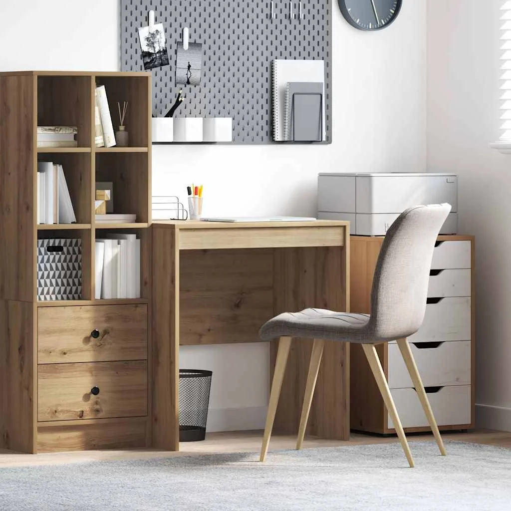 Bureau 70 x 50 x 76 cm chêne artisanal bois d'ingénierie – vue d’ensemble