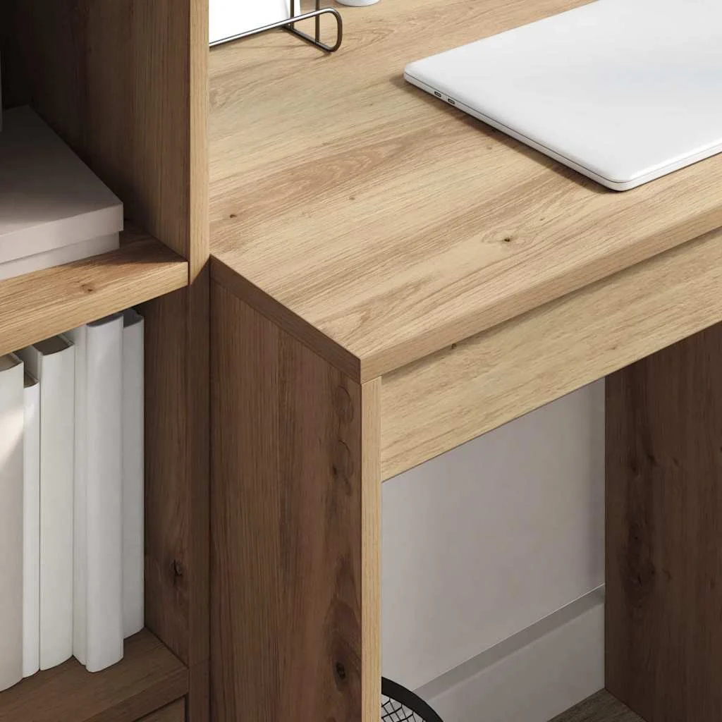 Bureau 70 x 50 x 76 cm chêne artisanal bois d'ingénierie – vue en situation
