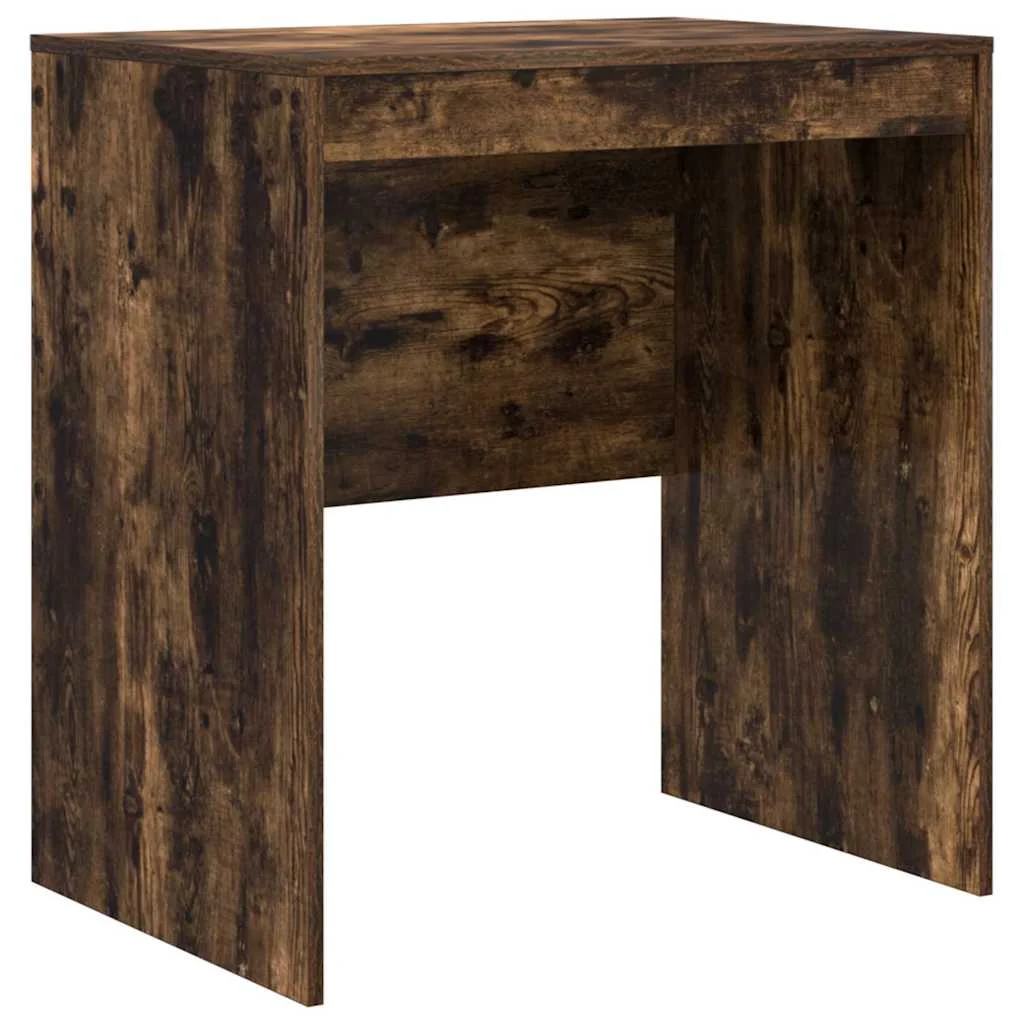 Bureau 70 x 50 x 76 cm chêne fumé bois d'ingénierie – vue de côté