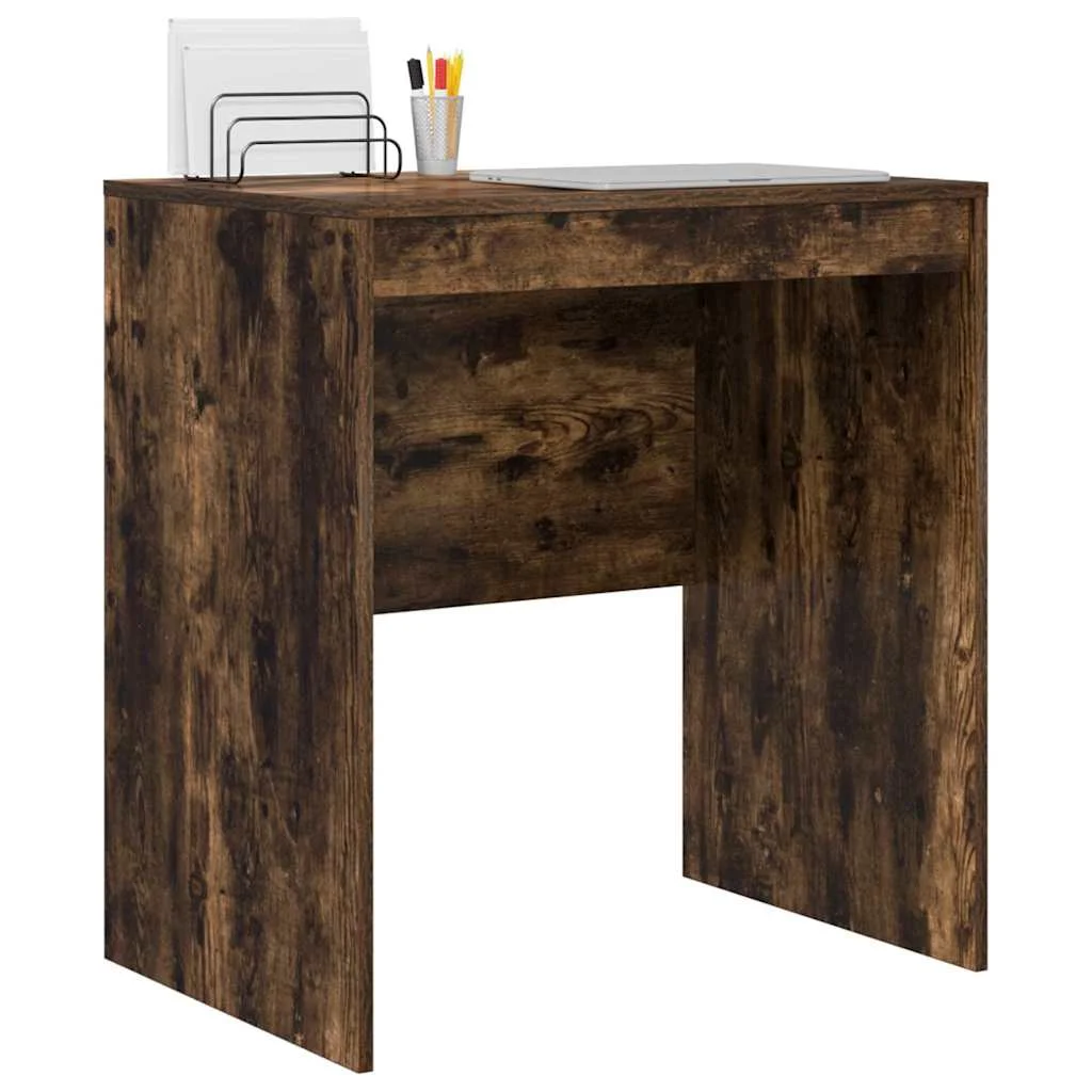 Bureau 70 x 50 x 76 cm chêne fumé bois d'ingénierie – vue de détail