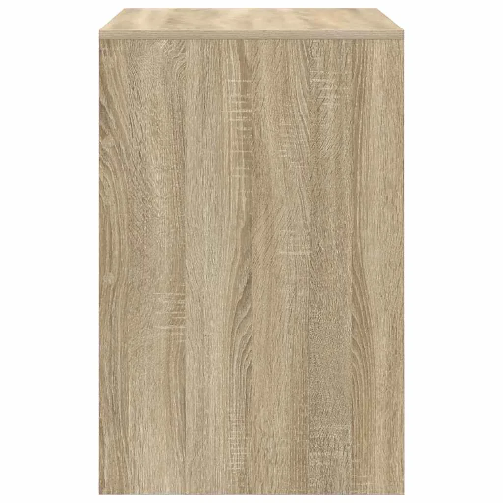 Bureau 70 x 50 x 76 cm chêne sonoma bois d'ingénierie – vue de dos