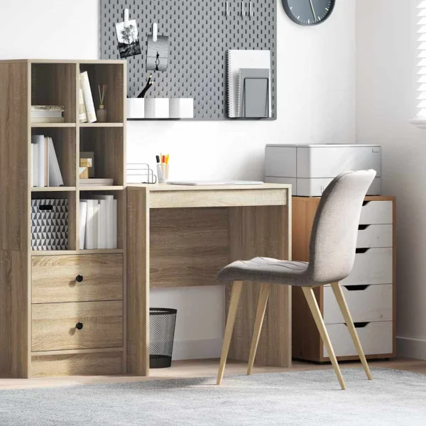 Bureau 70 x 50 x 76 cm chêne sonoma bois d'ingénierie – vue d’ensemble