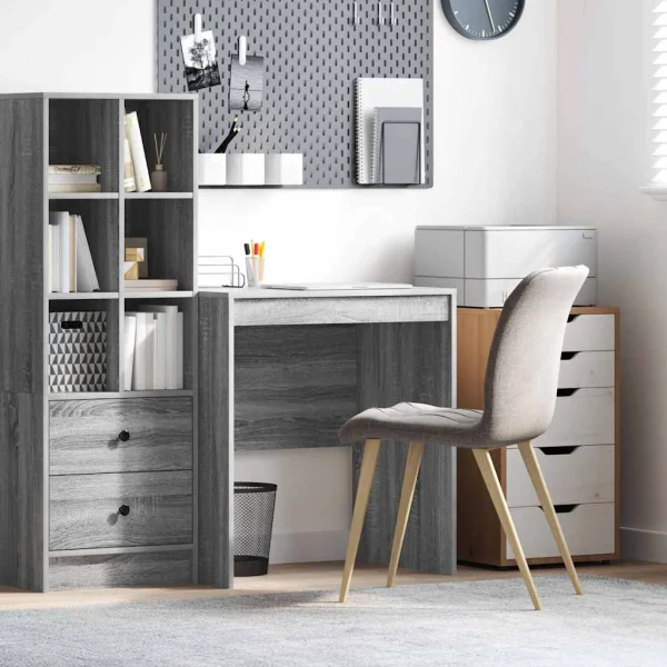 Bureau 70 x 50 x 76 cm sonoma gris bois d'ingénierie – vue d’ensemble