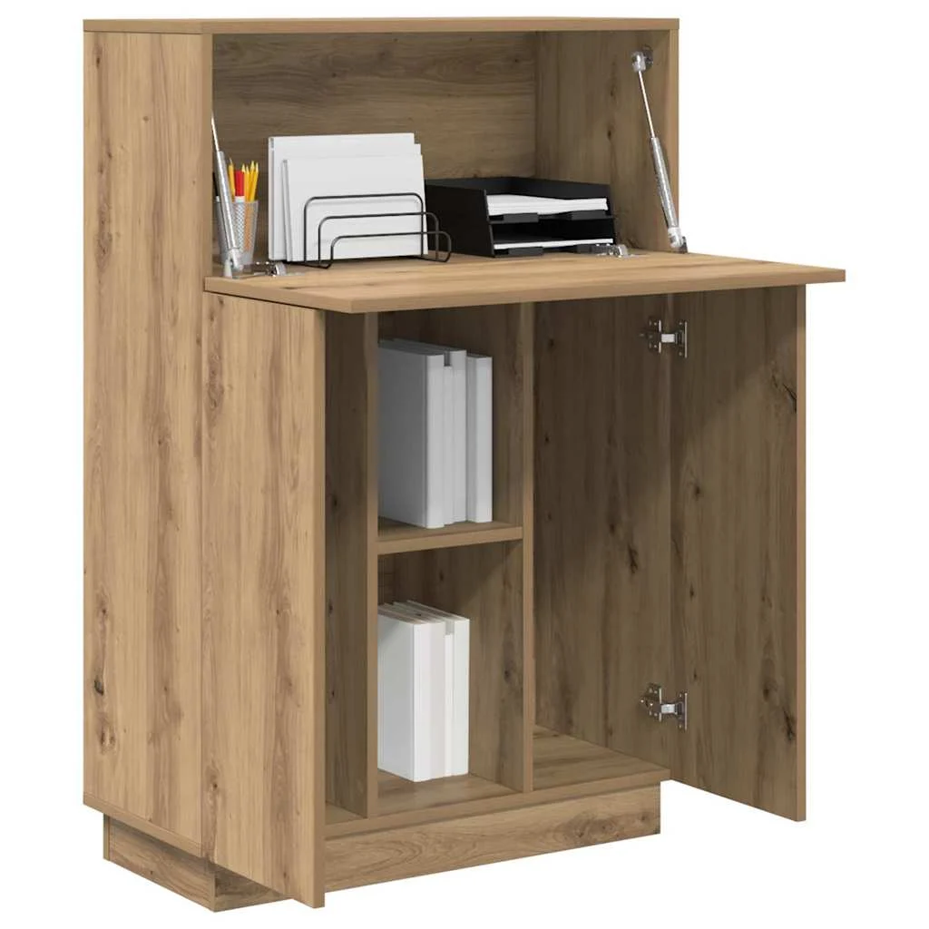 Bureau 71,5 x 31,5 x 106,5 cm chêne artisanal bois d'ingénierie – vue de détail