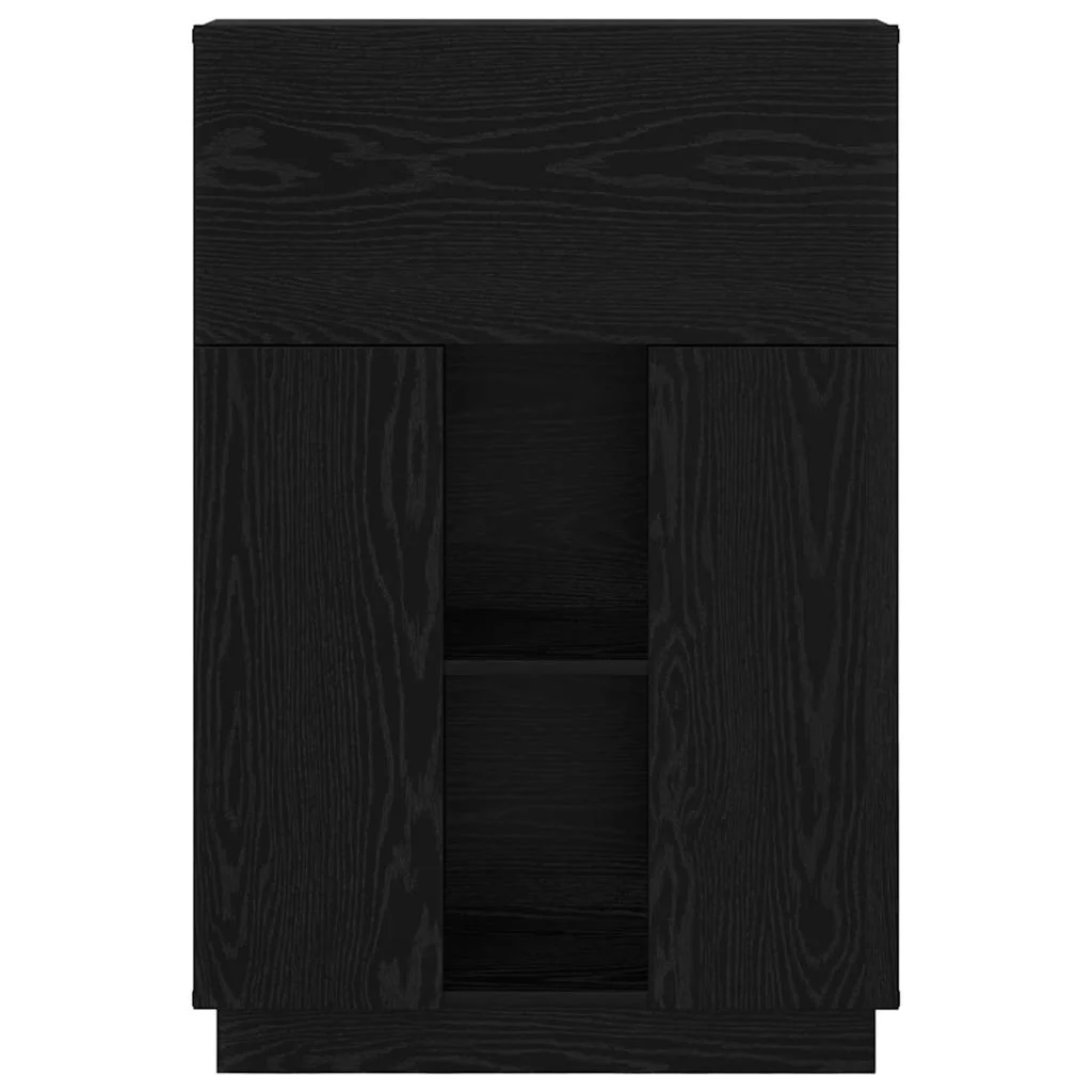 Bureau 71,5 x 31,5 x 106,5 cm chêne noir bois d'ingénierie – vue de dos