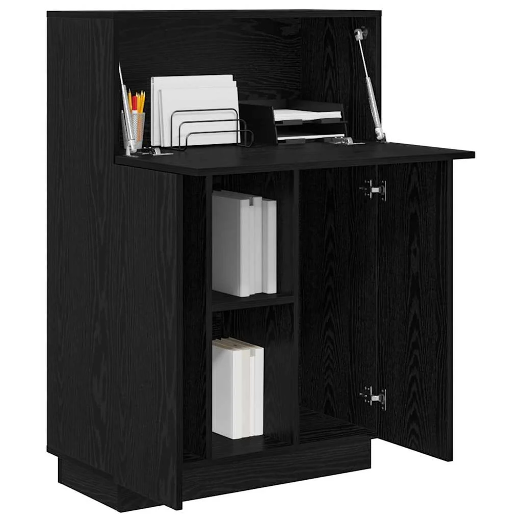 Bureau 71,5 x 31,5 x 106,5 cm chêne noir bois d'ingénierie – vue de détail