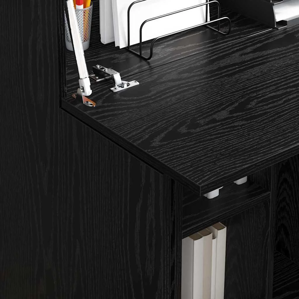 Bureau 71,5 x 31,5 x 106,5 cm chêne noir bois d'ingénierie – vue en situation