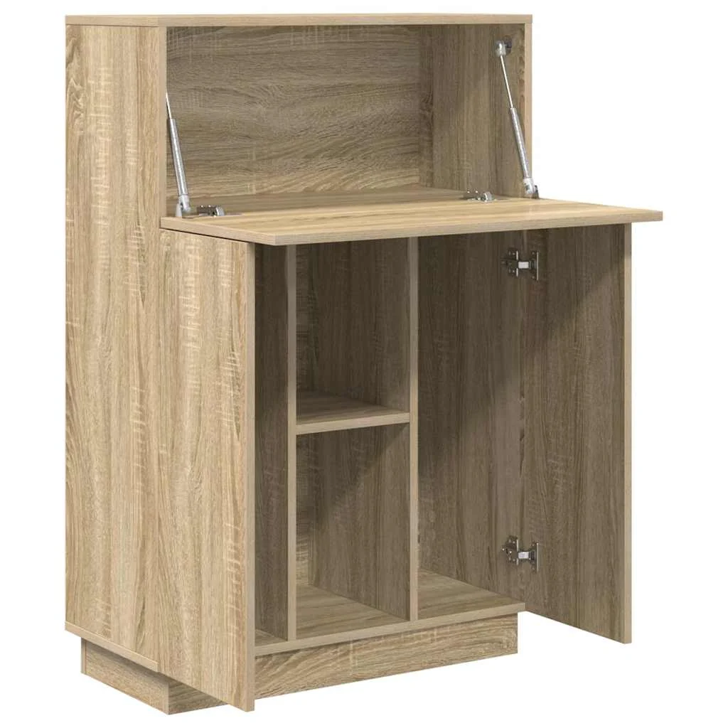 Bureau 71,5 x 31,5 x 106,5 cm chêne sonoma bois d'ingénierie – vue de dessus