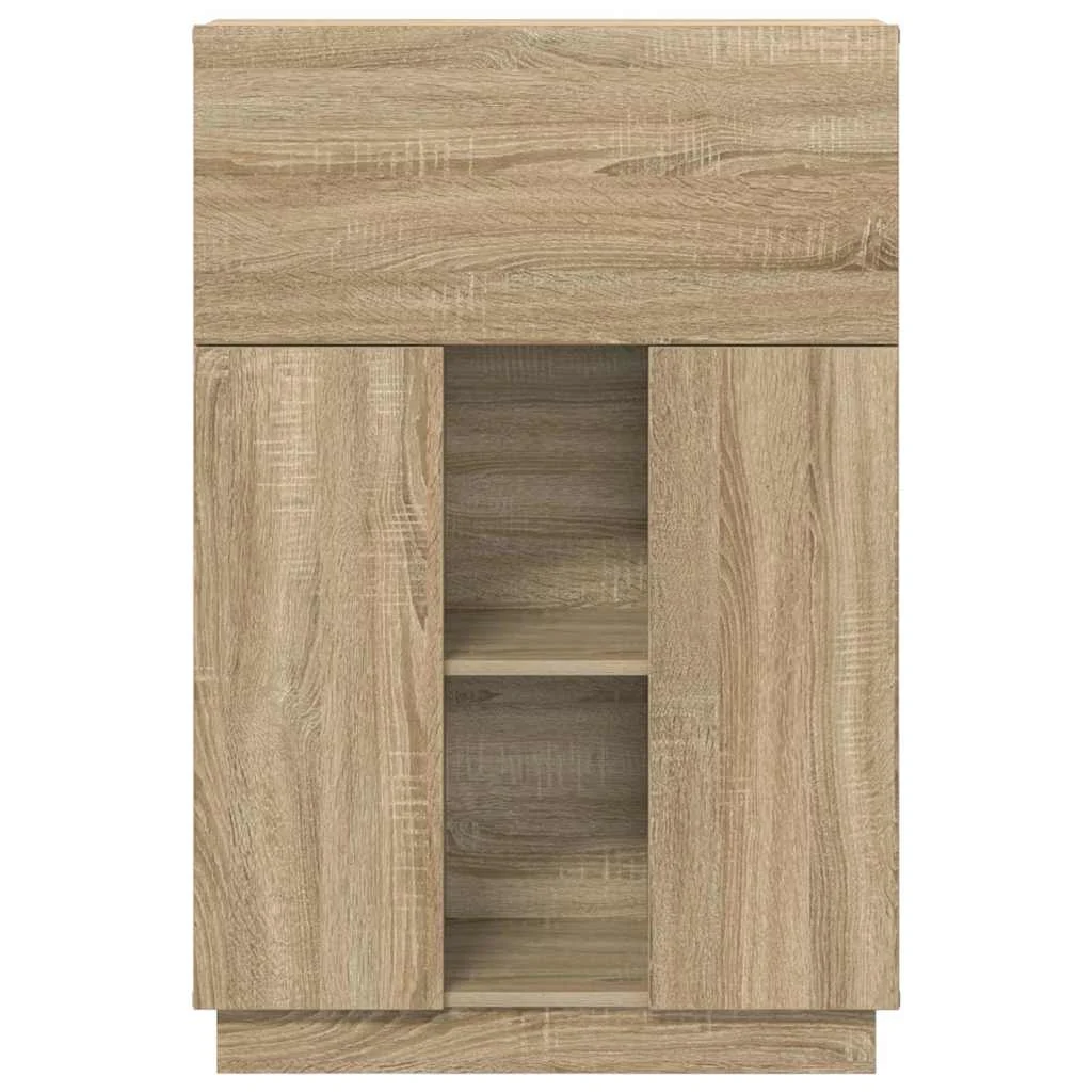 Bureau 71,5 x 31,5 x 106,5 cm chêne sonoma bois d'ingénierie – vue de dos