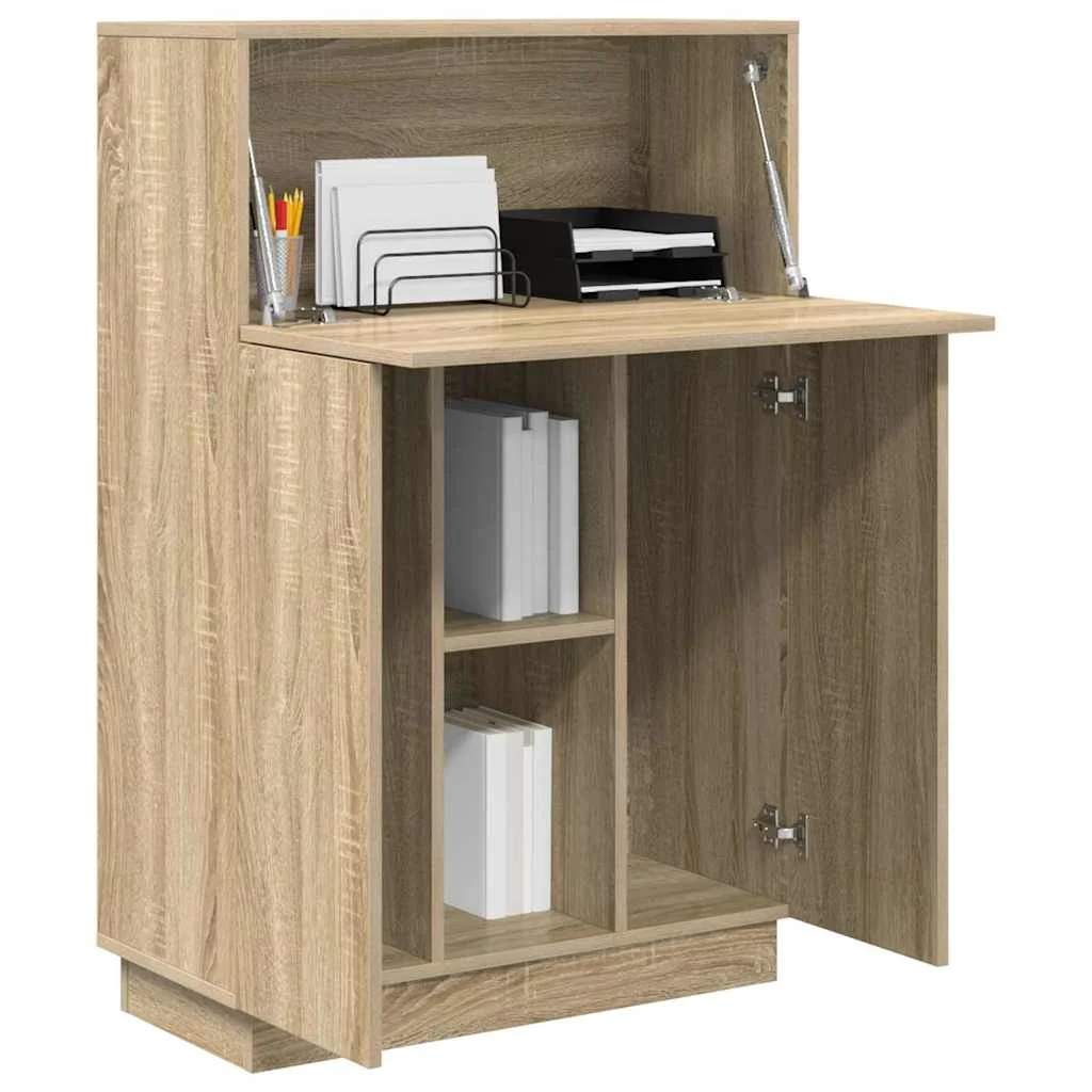 Bureau 71,5 x 31,5 x 106,5 cm chêne sonoma bois d'ingénierie – vue de détail