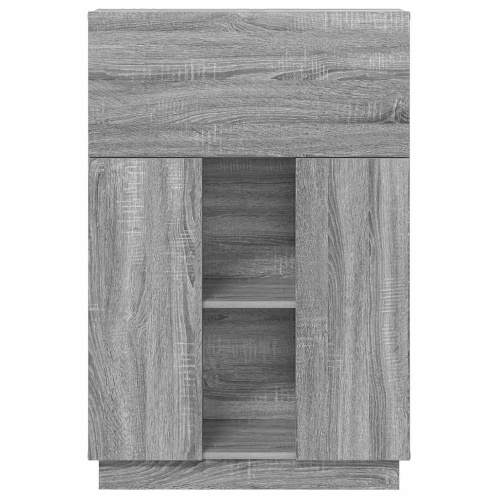 Bureau 71,5 x 31,5 x 106,5 cm sonoma gris bois d'ingénierie – vue de dos