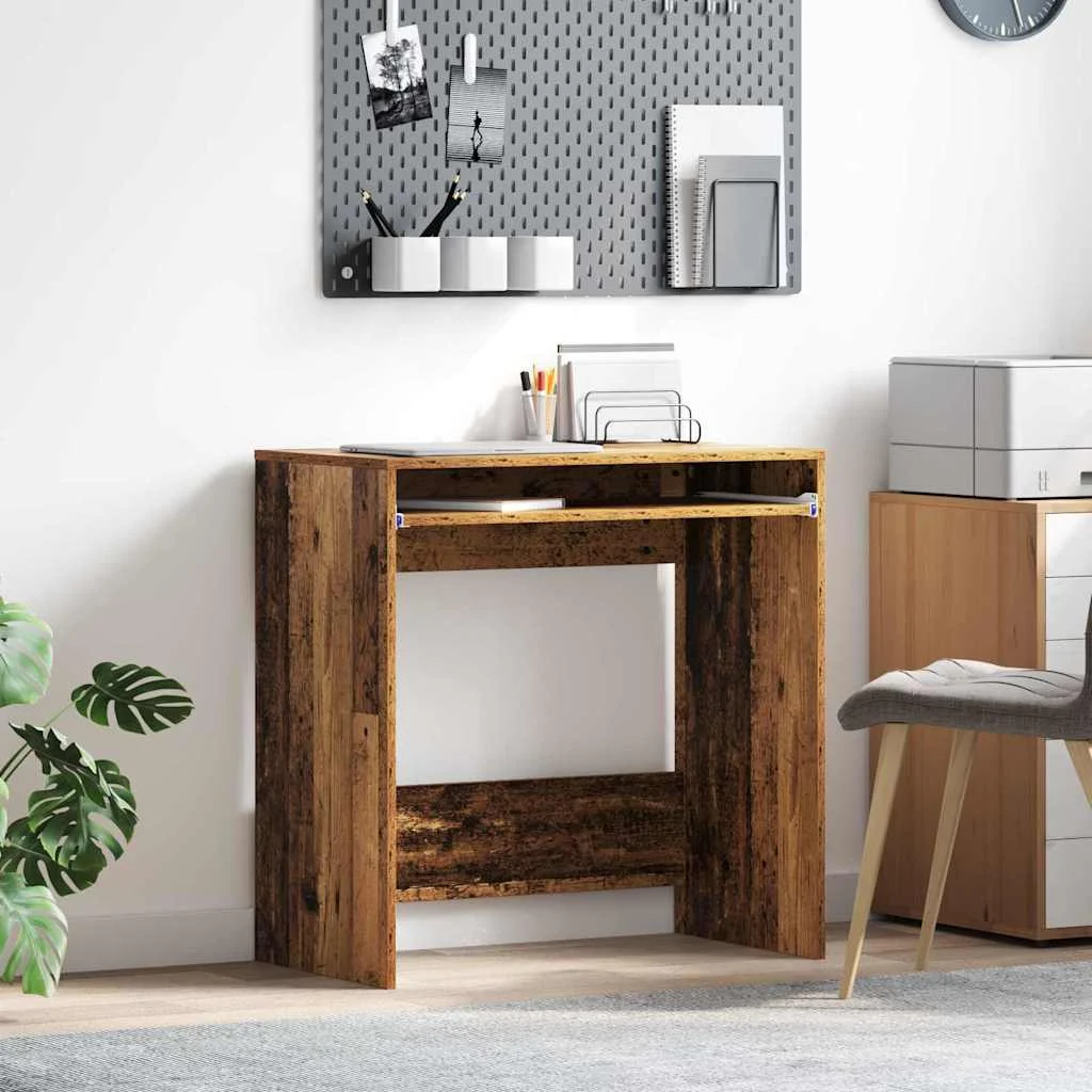 Bureau 77,5 x 43 x 79 cm bois ancien bois d'ingénierie – vue d’ensemble