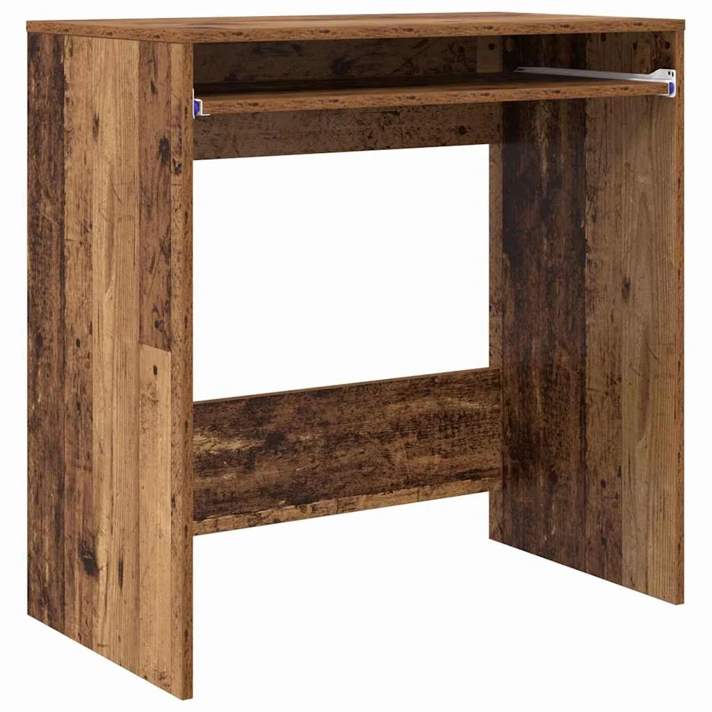 Bureau 77,5 x 43 x 79 cm bois ancien bois d'ingénierie – vue de côté
