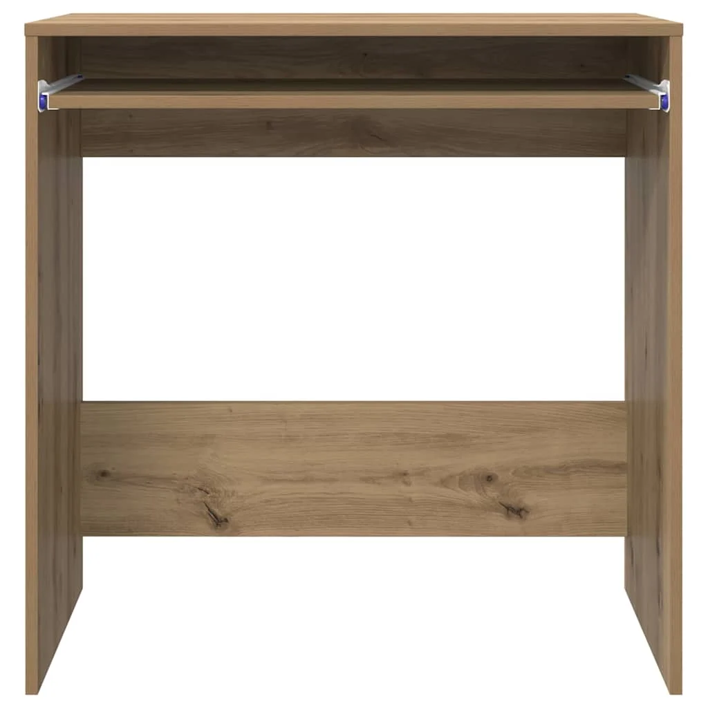 Bureau 77,5 x 43 x 79 cm chêne artisanal bois d'ingénierie – vue de dos