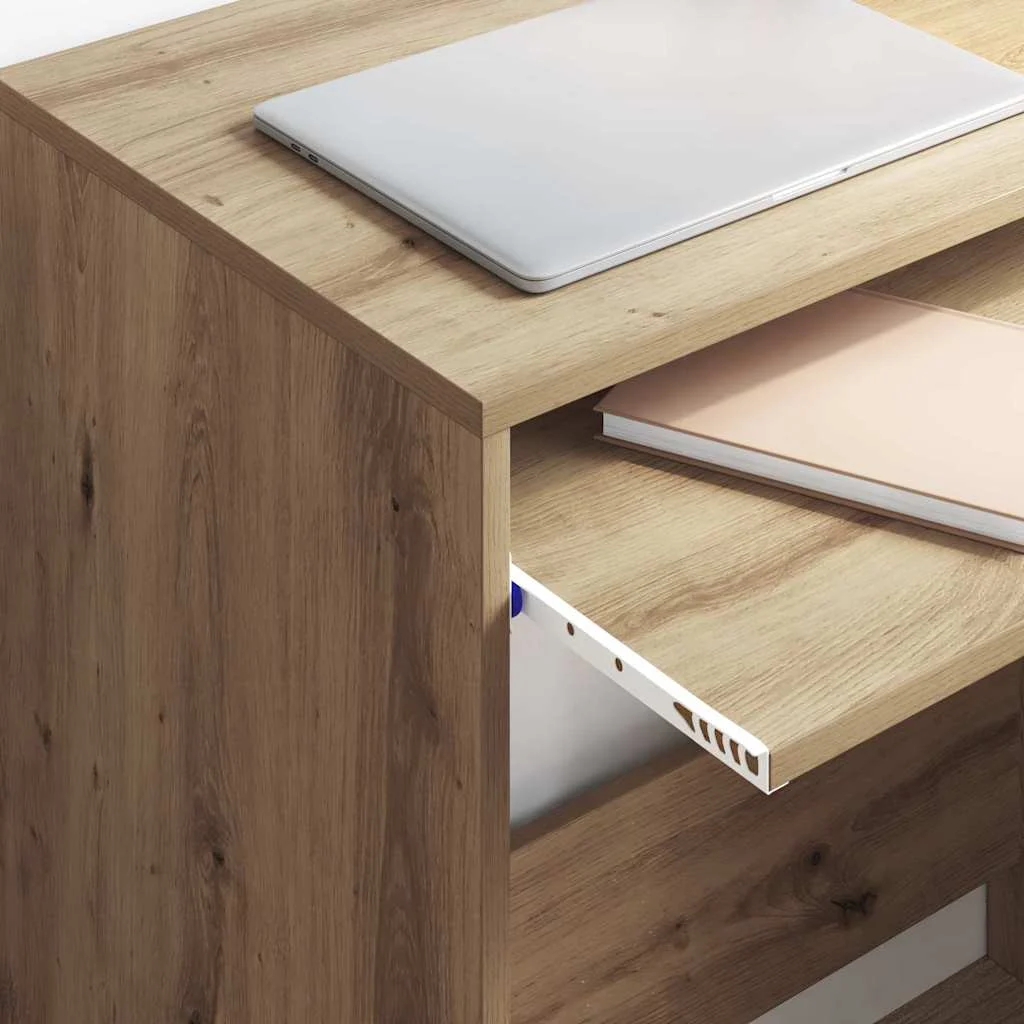 Bureau 77,5 x 43 x 79 cm chêne artisanal bois d'ingénierie – vue en situation