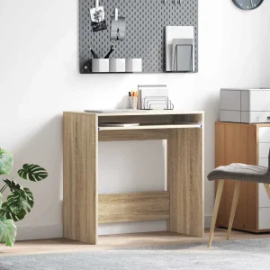 Bureau 77,5 x 43 x 79 cm chêne sonoma bois d'ingénierie – vue d’ensemble