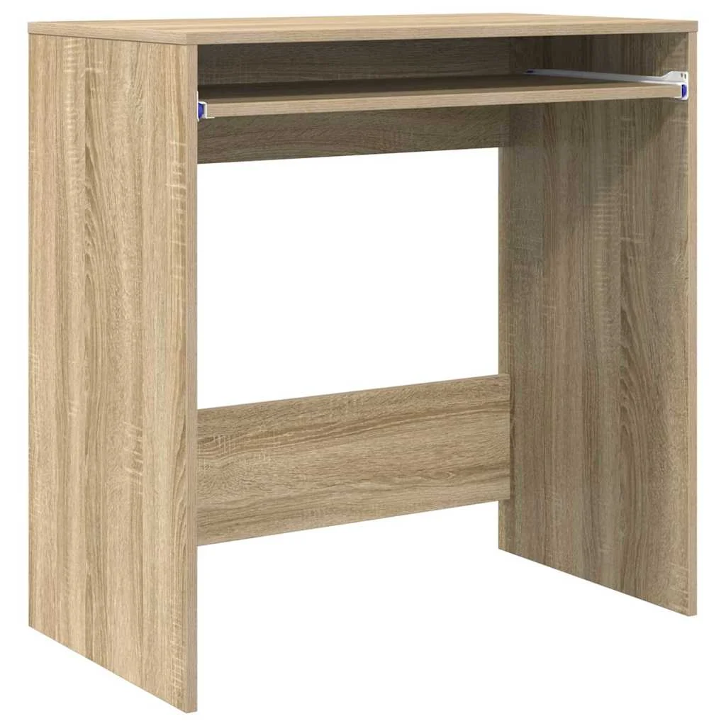 Bureau 77,5 x 43 x 79 cm chêne sonoma bois d'ingénierie – vue de côté