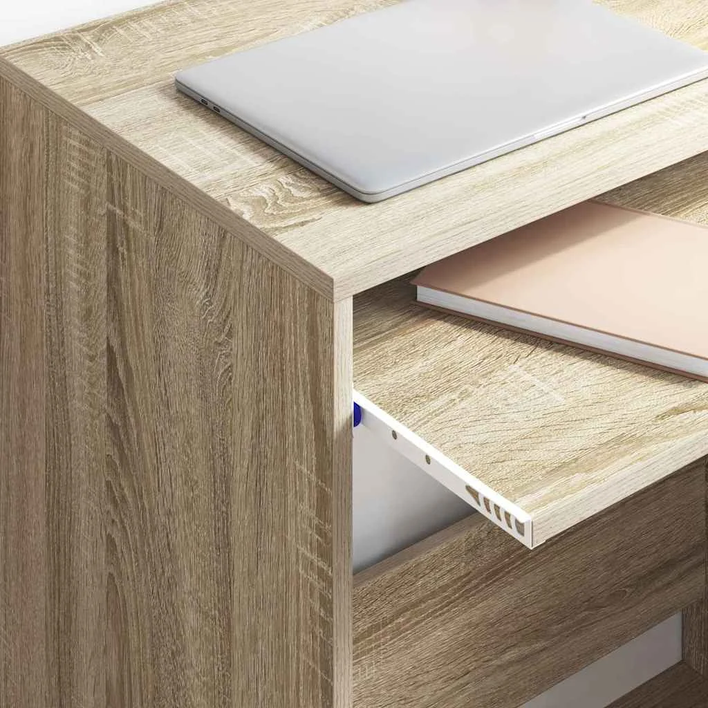Bureau 77,5 x 43 x 79 cm chêne sonoma bois d'ingénierie – vue en situation