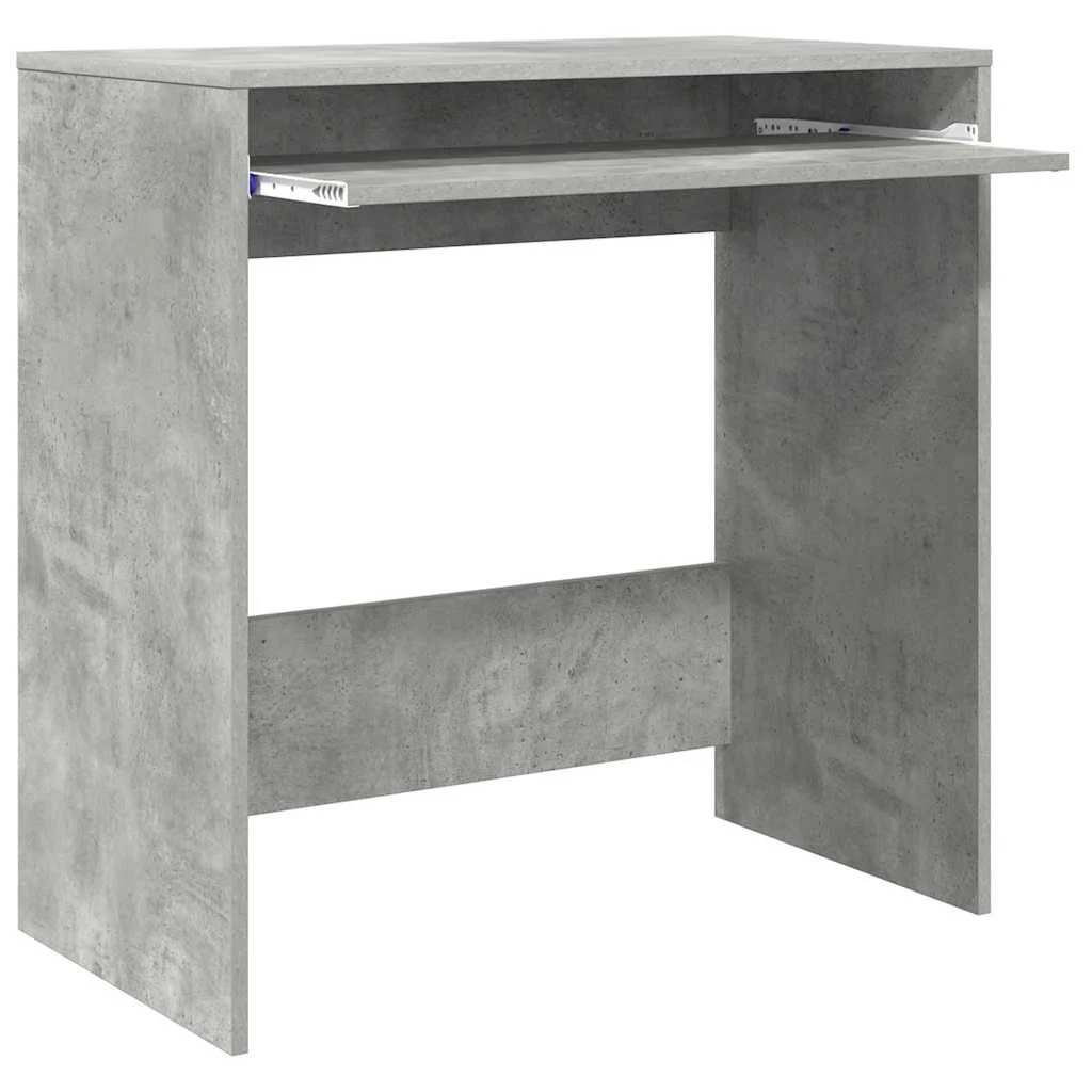 Bureau 77,5 x 43 x 79 cm gris béton bois d'ingénierie – vue de dessus