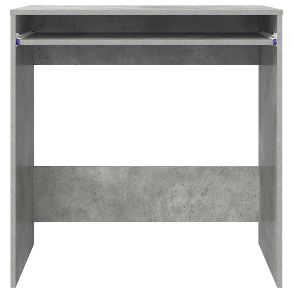Bureau 77,5 x 43 x 79 cm gris béton bois d'ingénierie – vue de dos