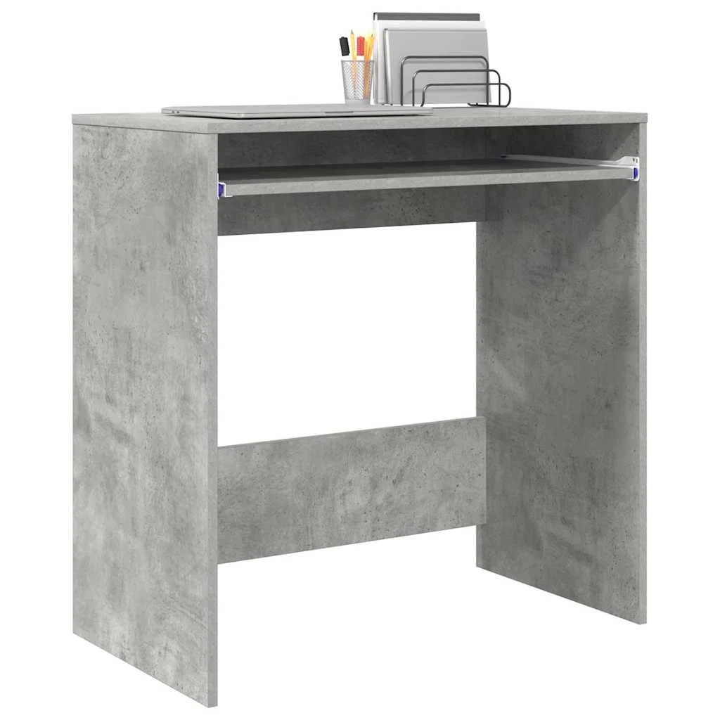 Bureau 77,5 x 43 x 79 cm gris béton bois d'ingénierie – vue de détail