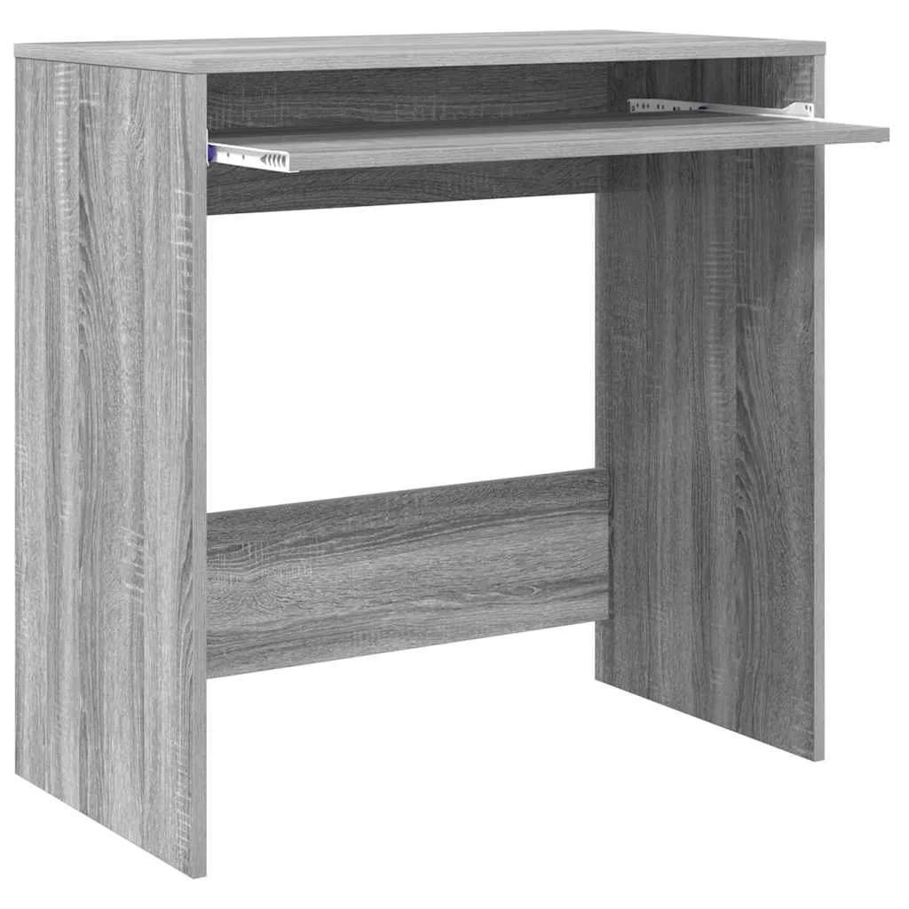 Bureau 77,5 x 43 x 79 cm sonoma gris bois d'ingénierie – vue de dessus